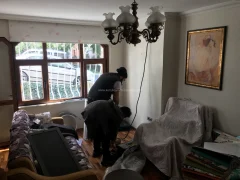 Fulya'da özel ölçü köşe koltuk yapacağımız odada ölçü alıyoruz.