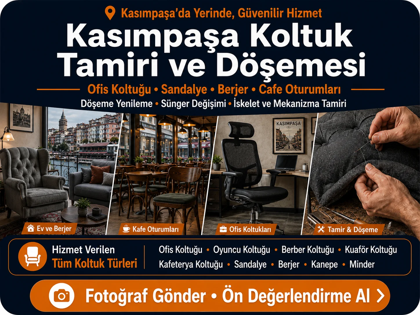 kasımpaşa koltuk tamiri ve döşemesi