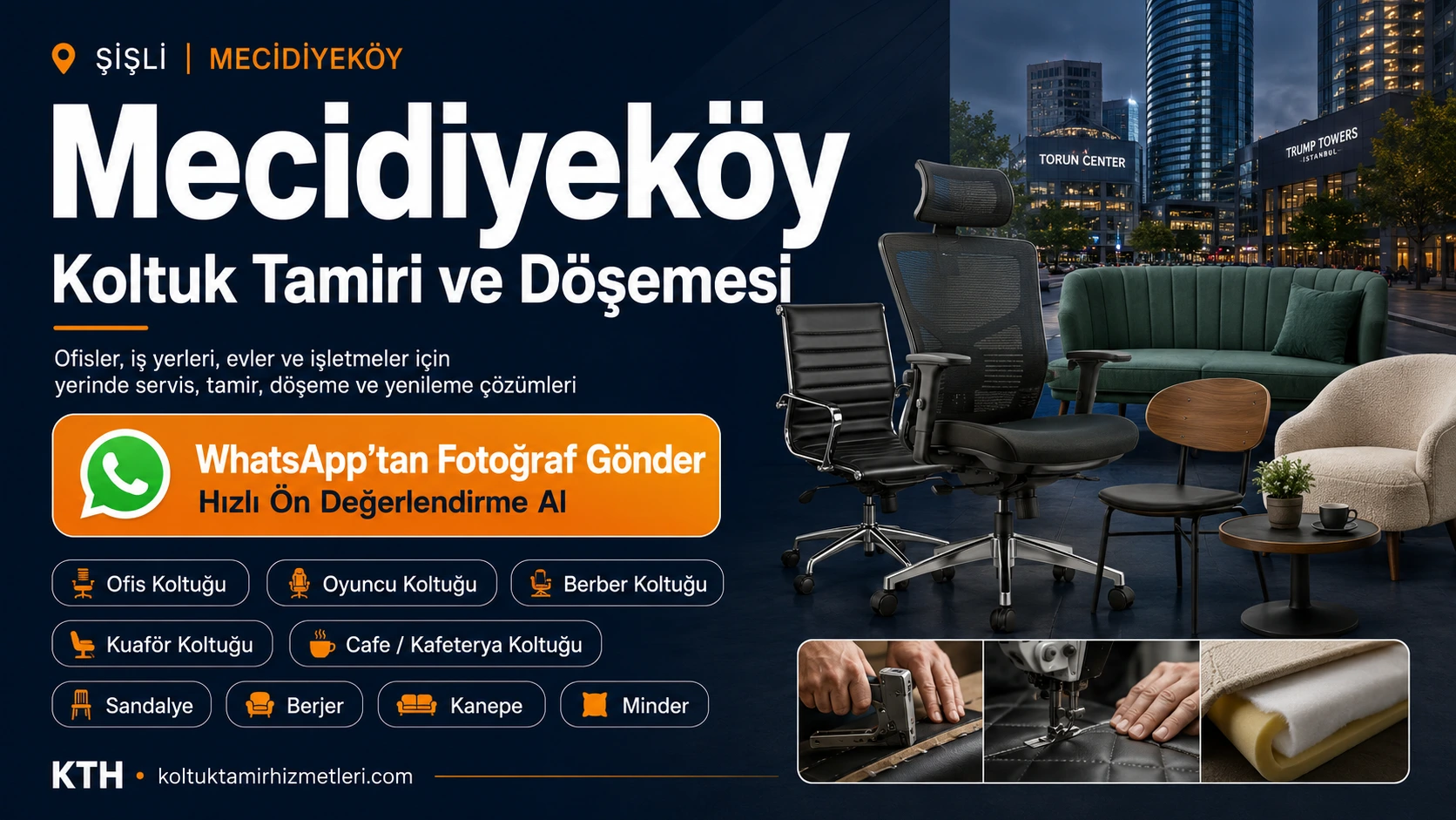 mecidiyeköy koltuk tamiri ve döşemesi