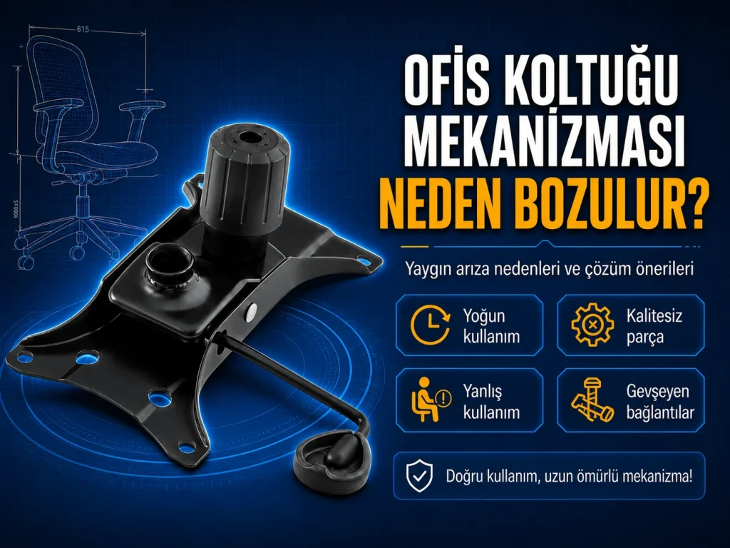 ofis sandalyesi mekanizması neden bozulur