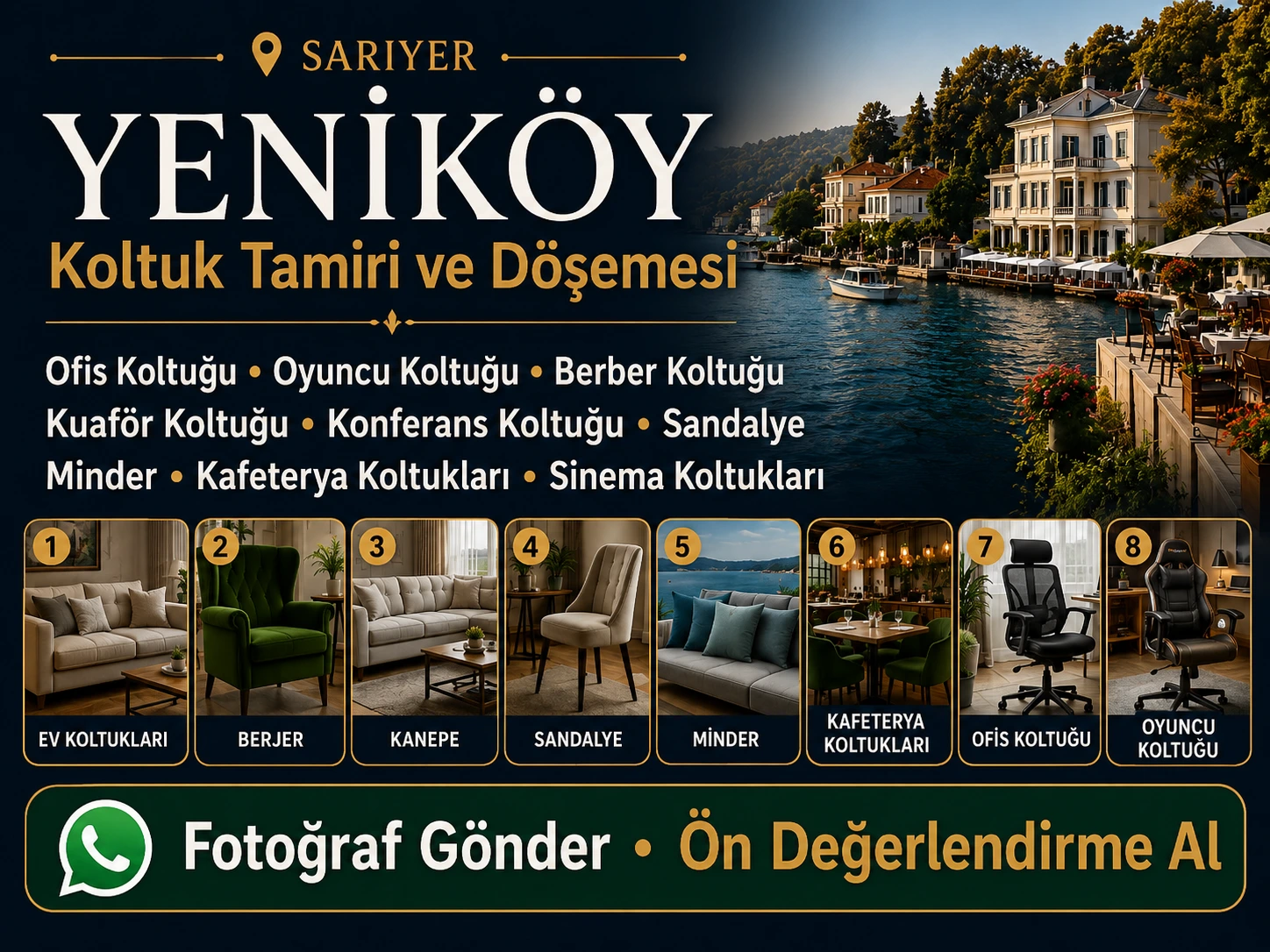Yeniköy Koltuk Tamiri ve Döşemesi