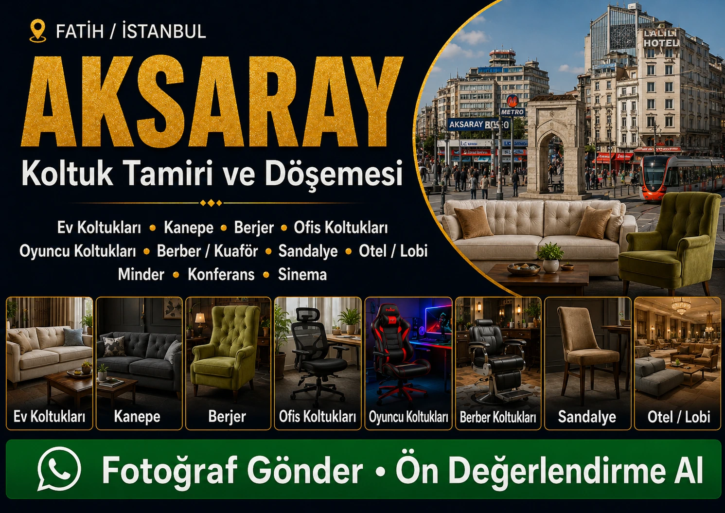 Aksaray Koltuk Tamiri ve Döşemesi