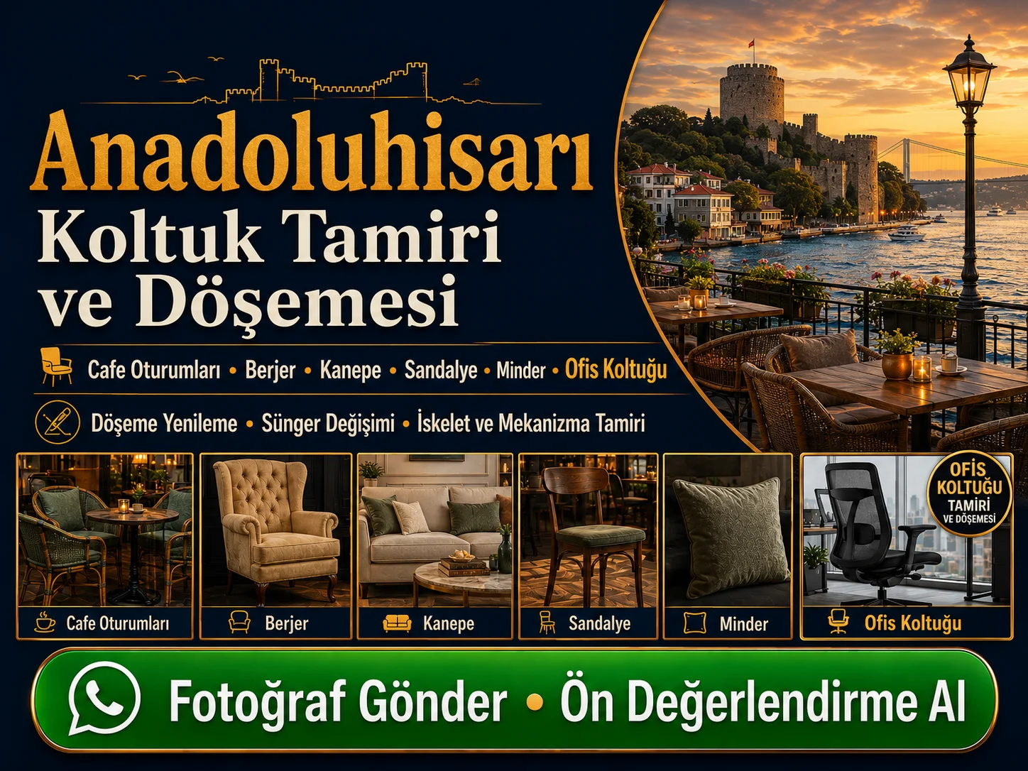 Anadoluhisarı Koltuk Tamiri ve Döşemesi