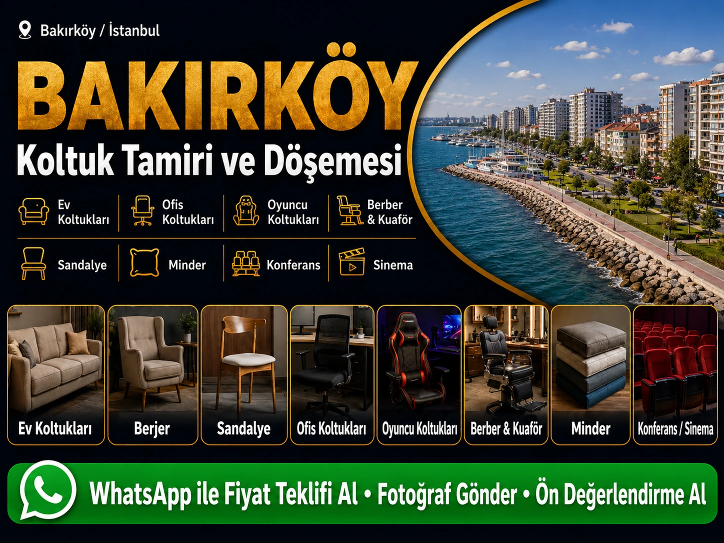 Bakırköy Koltuk Tamiri ve Döşemesi