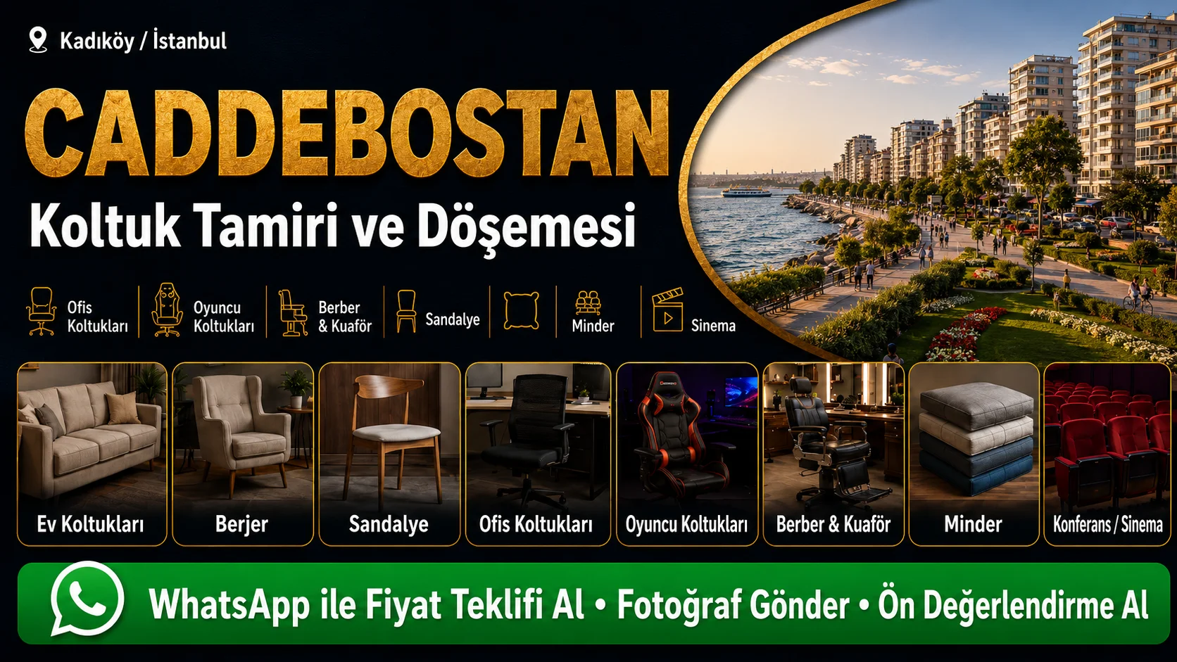 Caddebostan Koltuk Tamiri ve Döşemesi