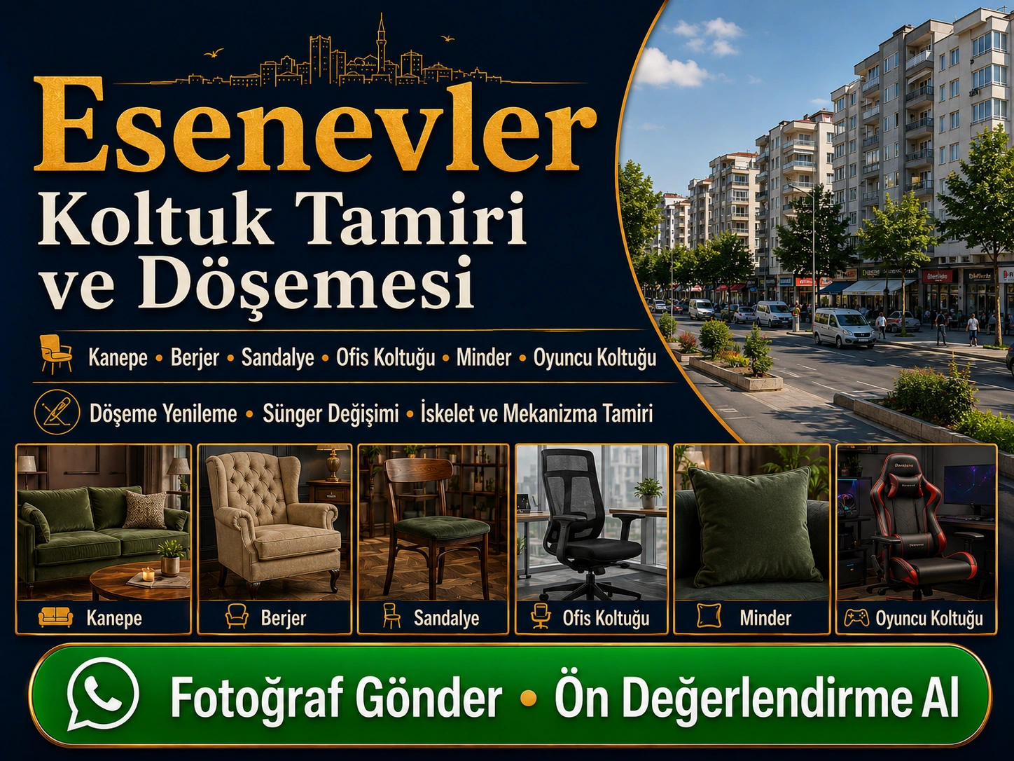 Esenevler Koltuk Tamiri ve Döşemesi