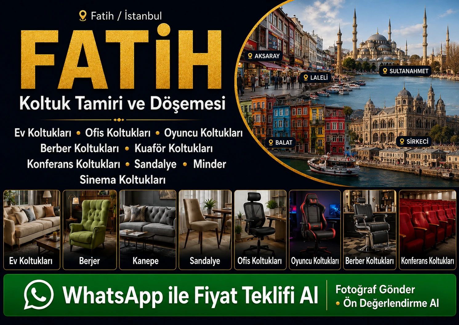 Fatih Koltuk Tamiri ve Döşemesi