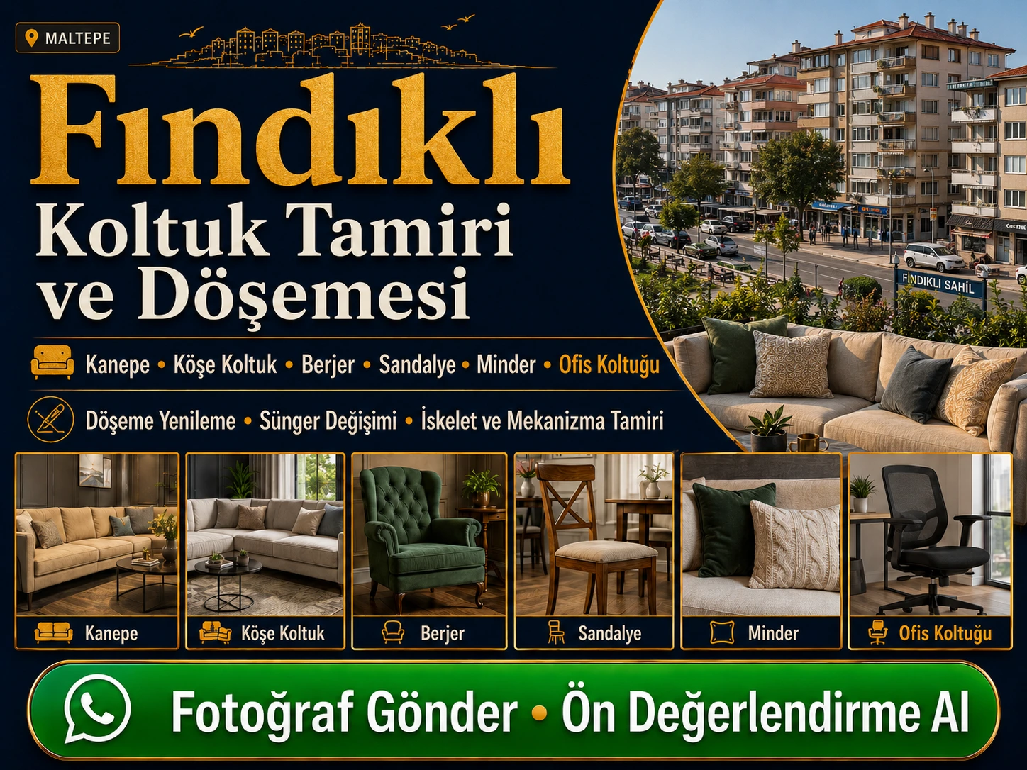 Fındıklı Koltuk Tamiri ve Döşemesi