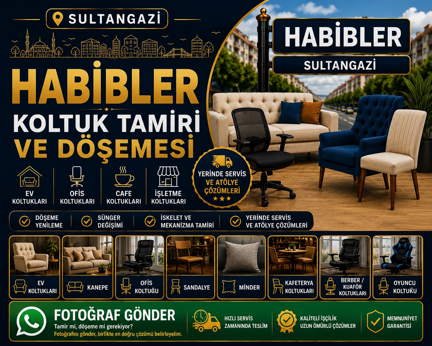 Habibler Koltuk Tamiri ve Döşemesi