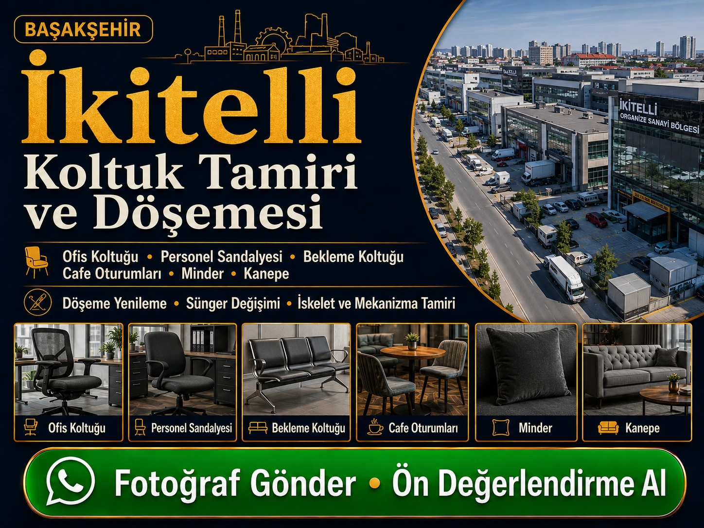 İkitelli Koltuk Tamiri ve Döşemesi