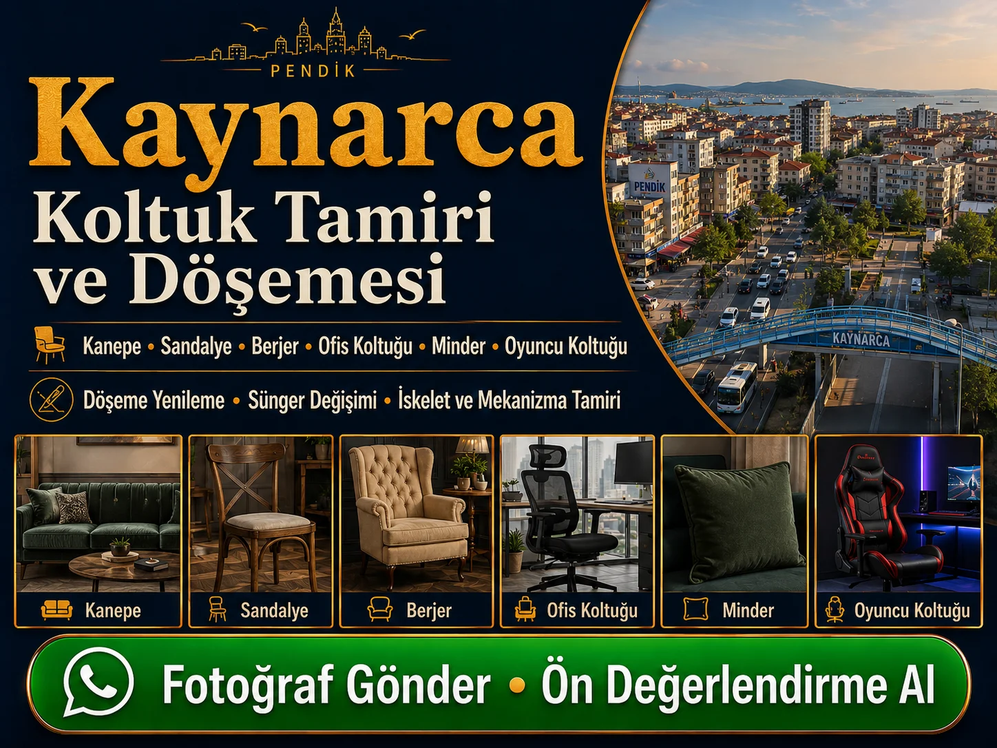 Kaynarca Koltuk Tamiri ve Döşemesi