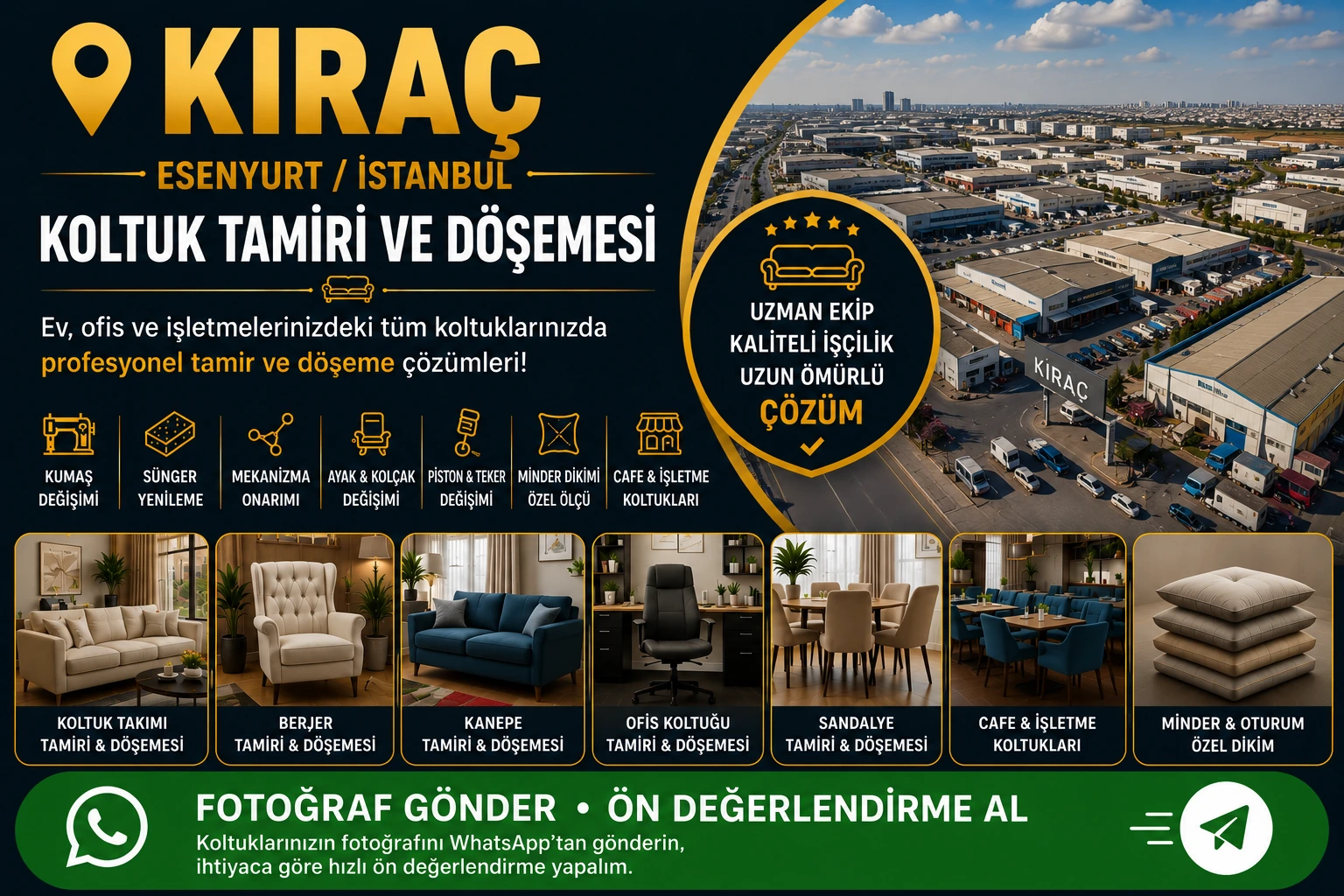 Kıraç Koltuk Tamiri ve Döşemesi