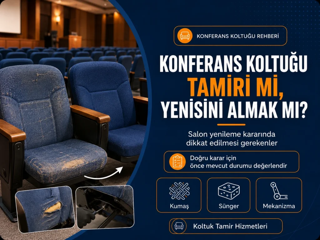 konferans koltuğu tamiri mantıklı mı