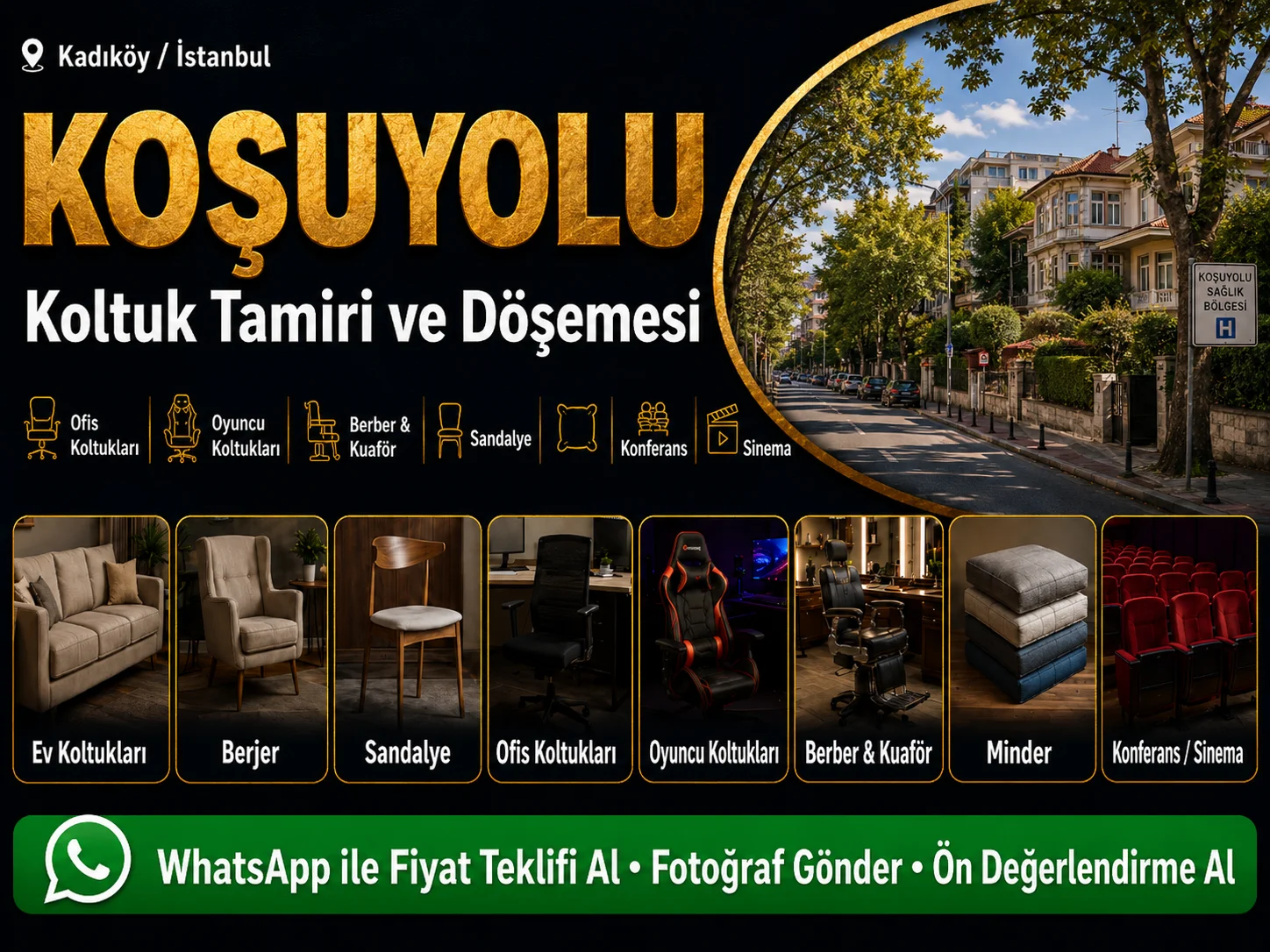 Koşuyolu Koltuk Tamiri ve Döşemesi