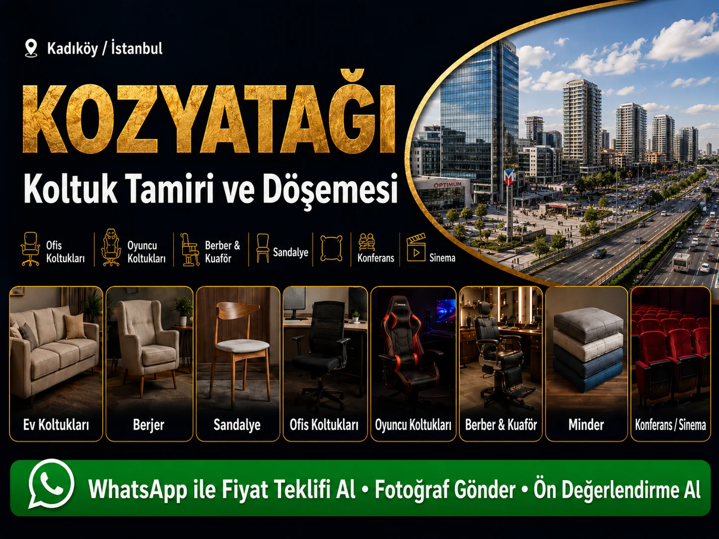 Kozyatağı Koltuk Tamiri ve Döşemesi
