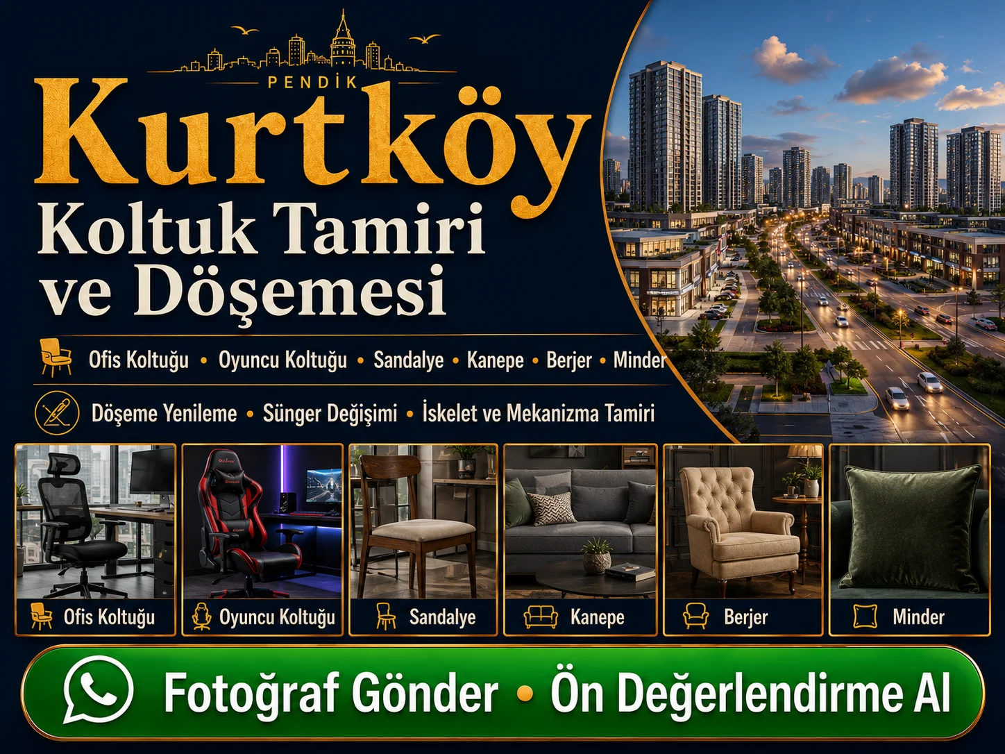 Kurtköy Koltuk Tamiri ve Döşemesi
