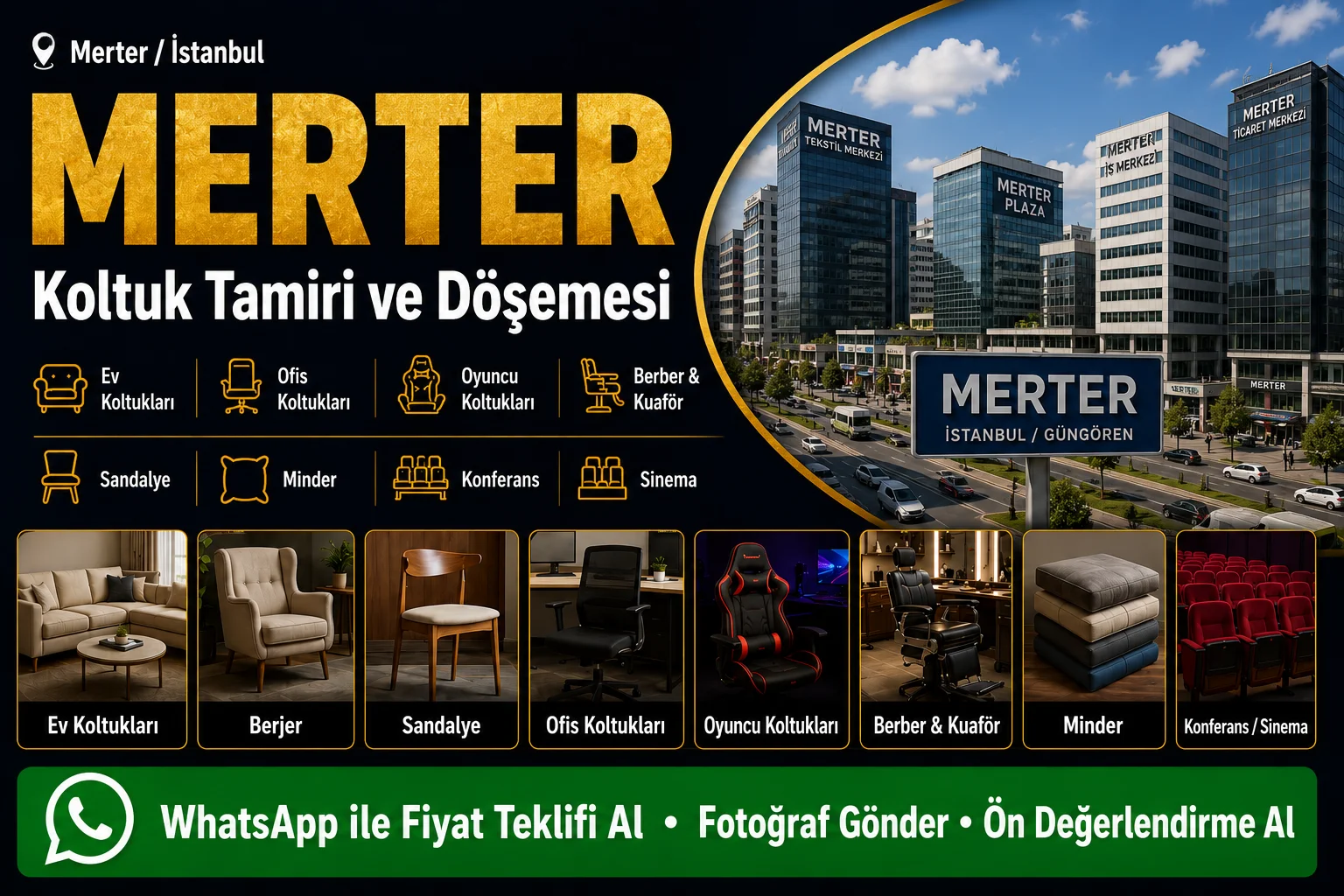 Merter Koltuk Tamiri ve Döşemesi