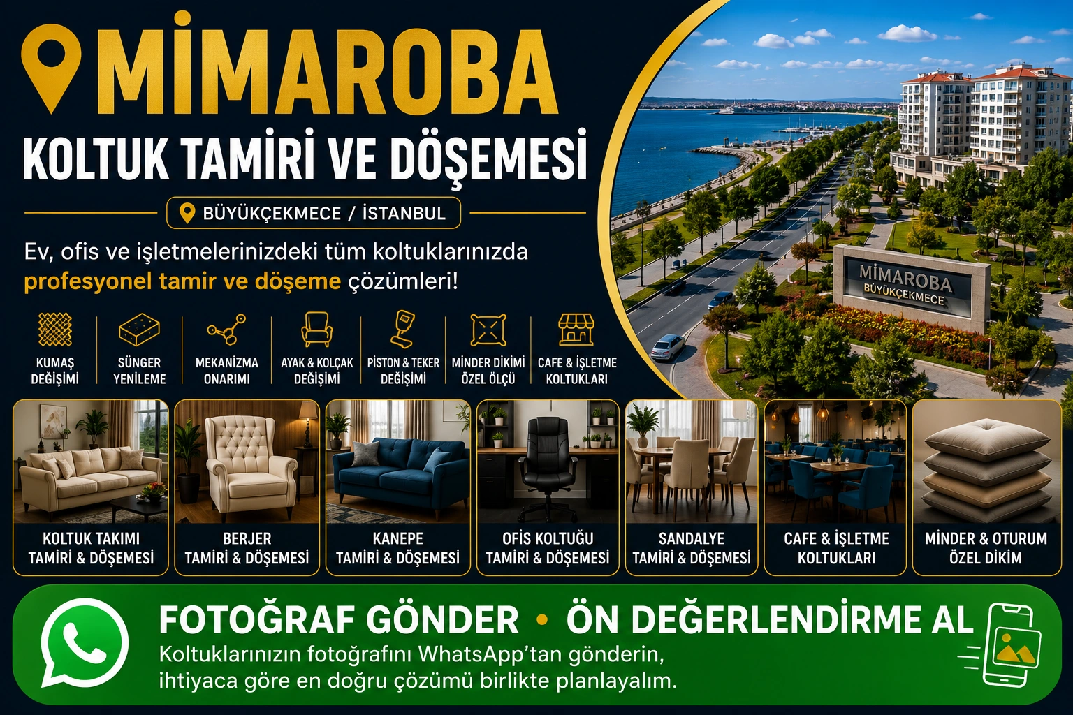 Mimaroba Koltuk Tamiri ve Döşemesi