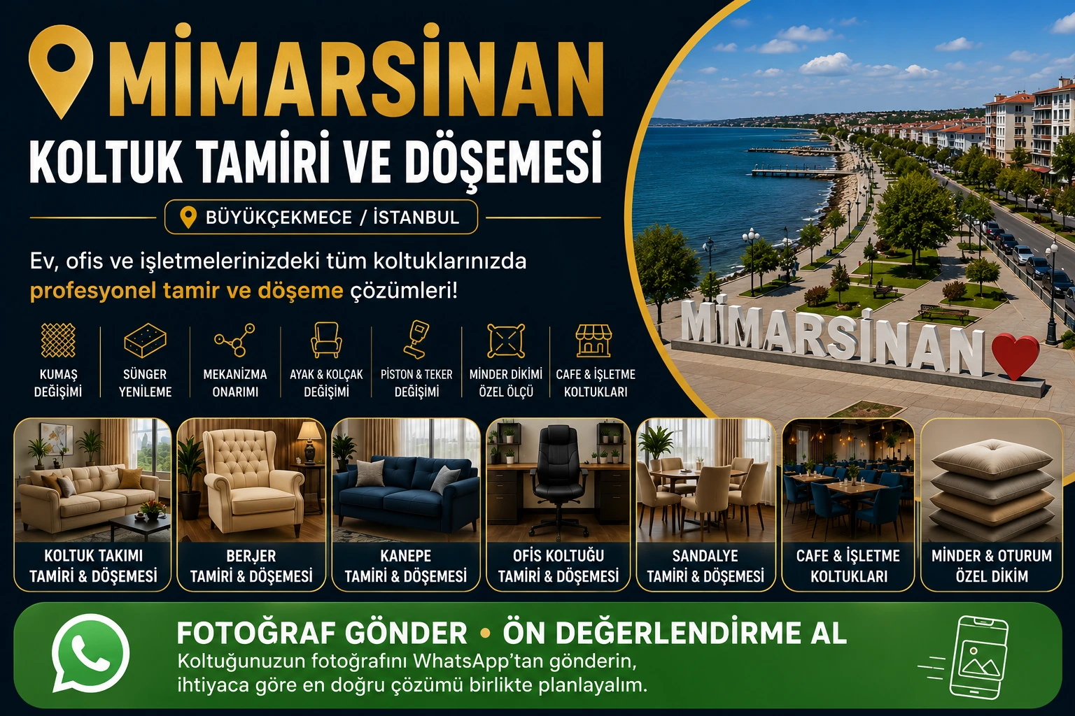 Mimarsinan Koltuk Tamiri ve Döşemesi