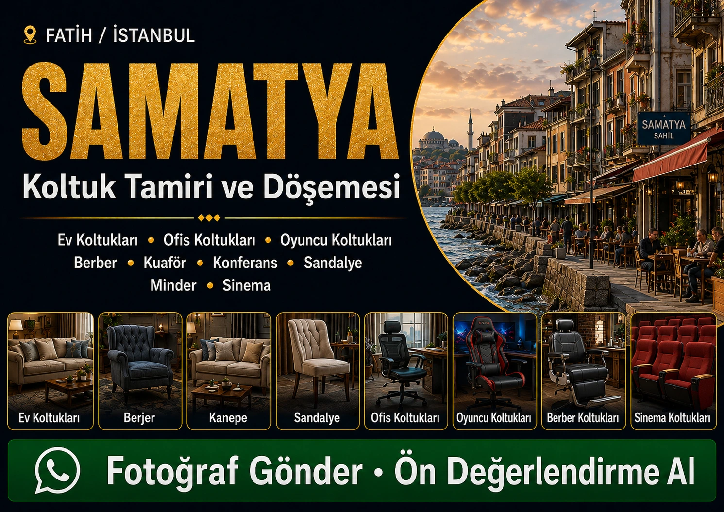 Samatya Koltuk Tamiri ve Döşemesi