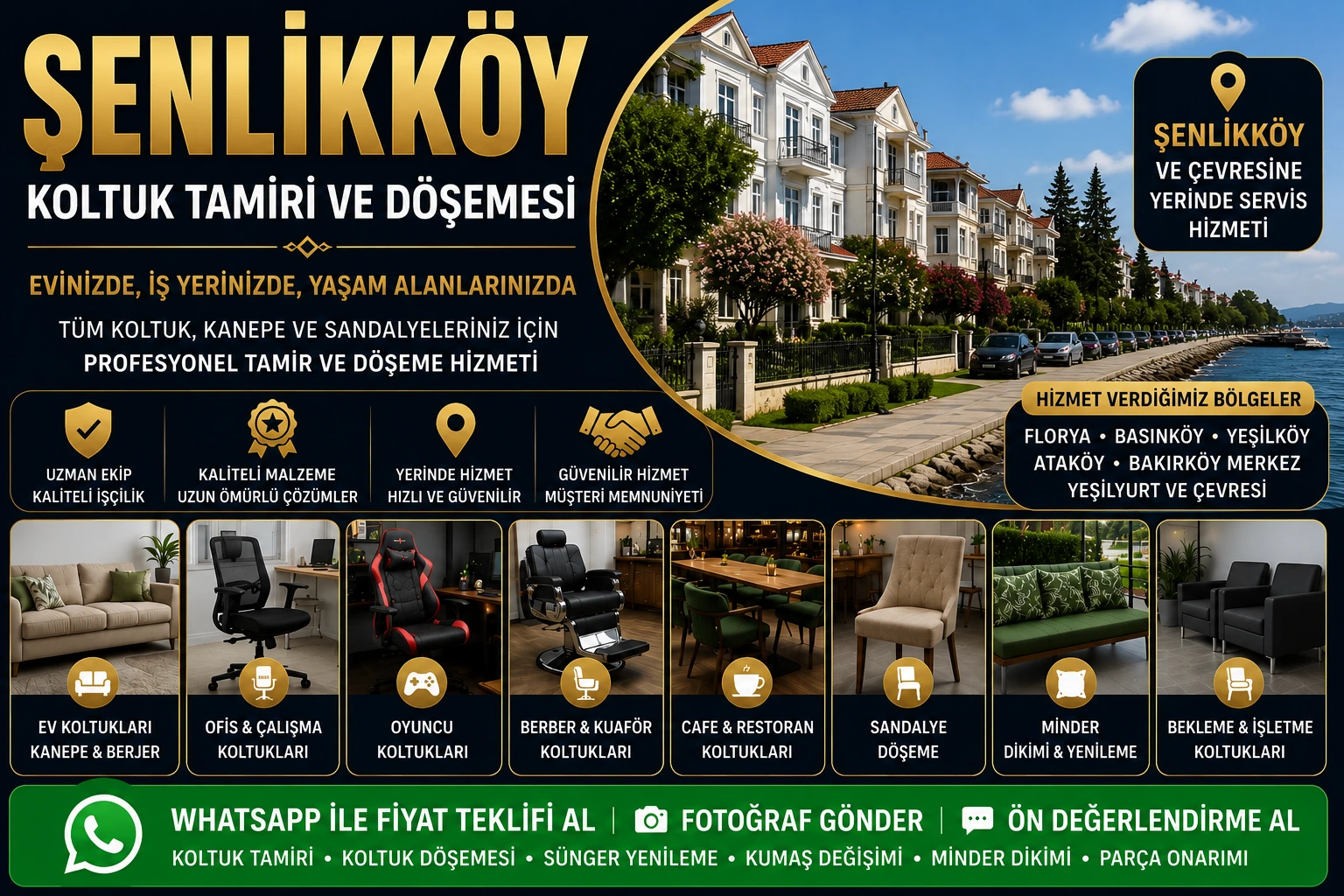 Şenlikköy Koltuk Tamiri ve Döşemesi