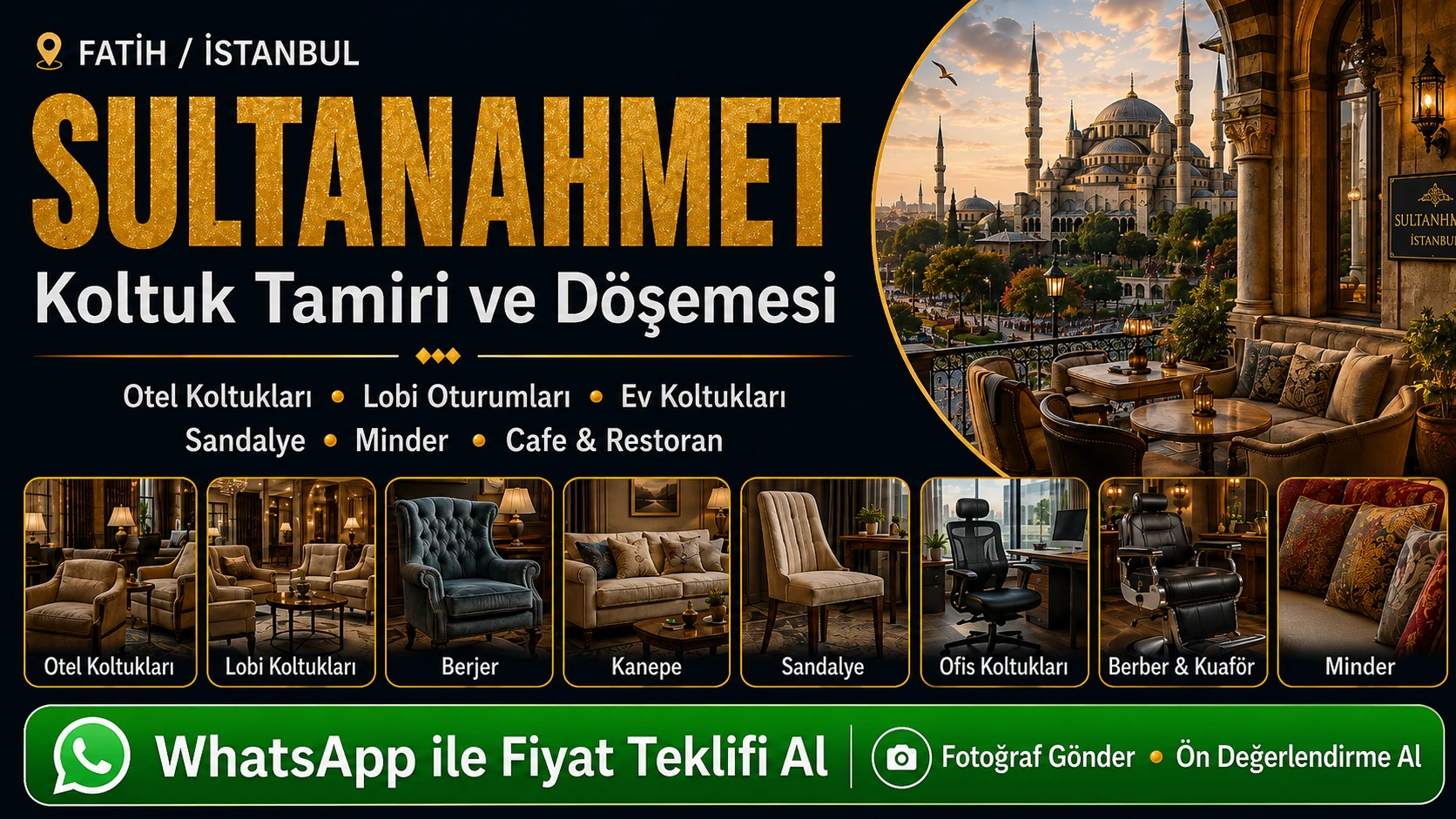 Sultanahmet Koltuk Tamiri ve Döşemesi