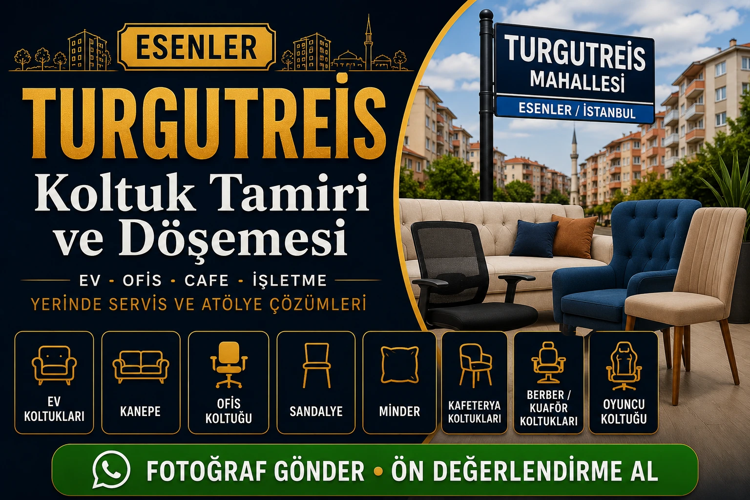 Turgutreis Koltuk Tamiri ve Döşemesi