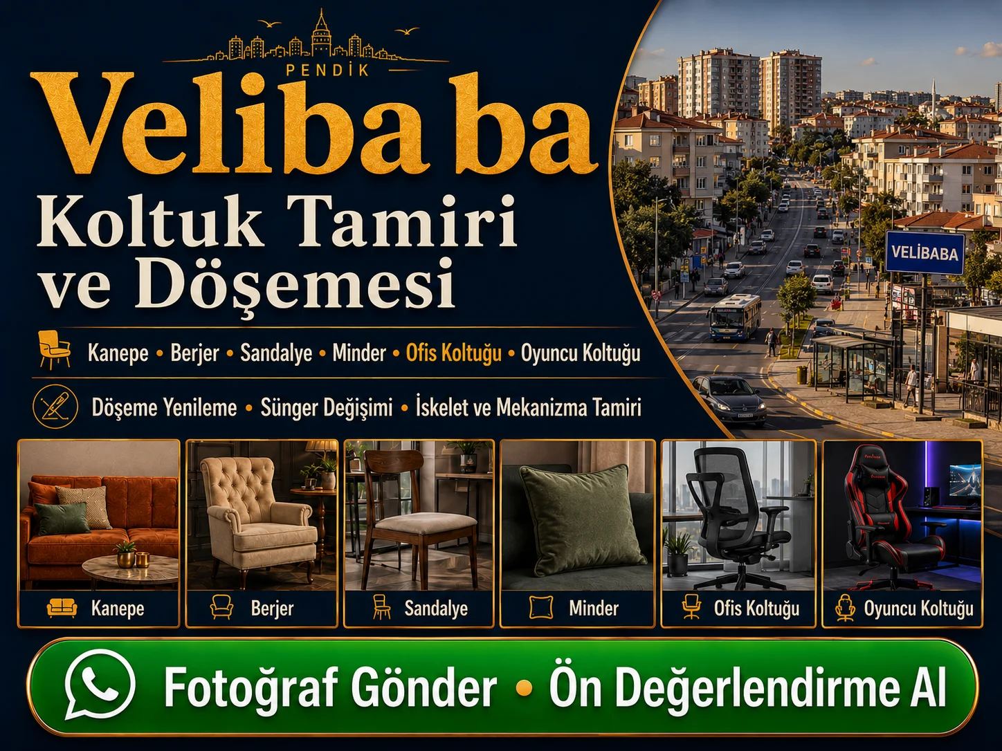 Velibaba Koltuk Tamiri ve Döşemesi