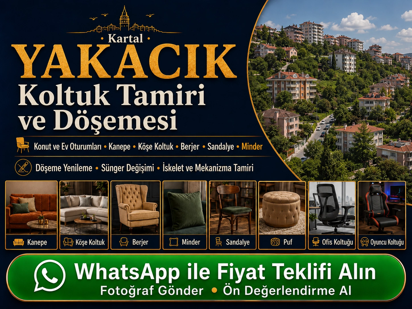Yakacık Koltuk Tamiri ve Döşemesi
