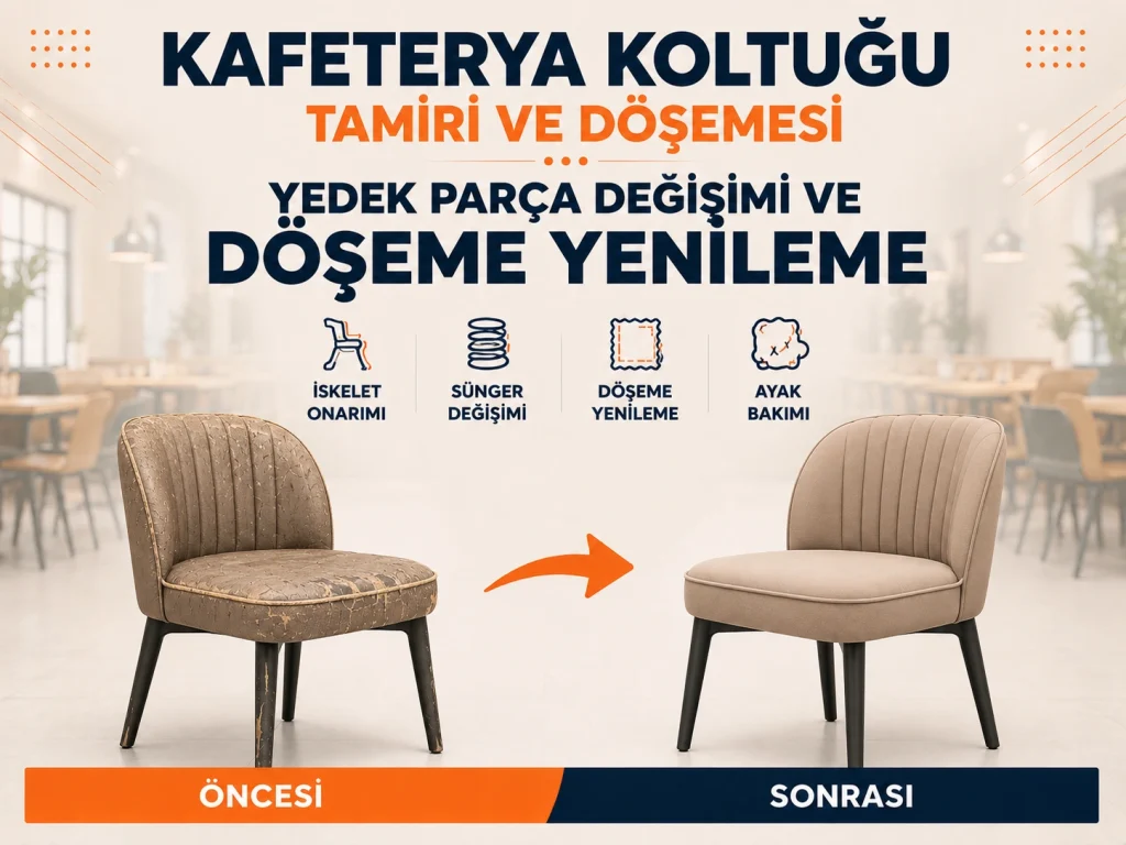 Kafeterya Koltuğu Tamiri kartvizit