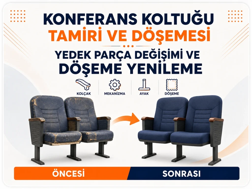 Konferans Koltuğu Tamiri kartvizit