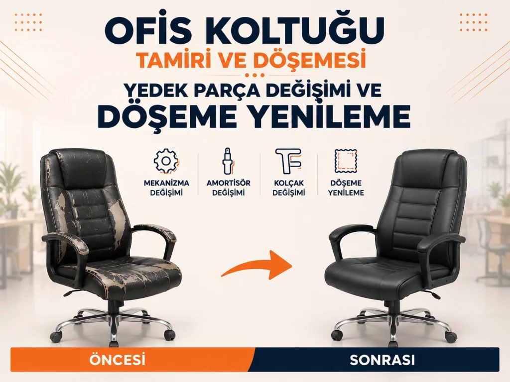 ofis koltuğu tamiri kartvizit