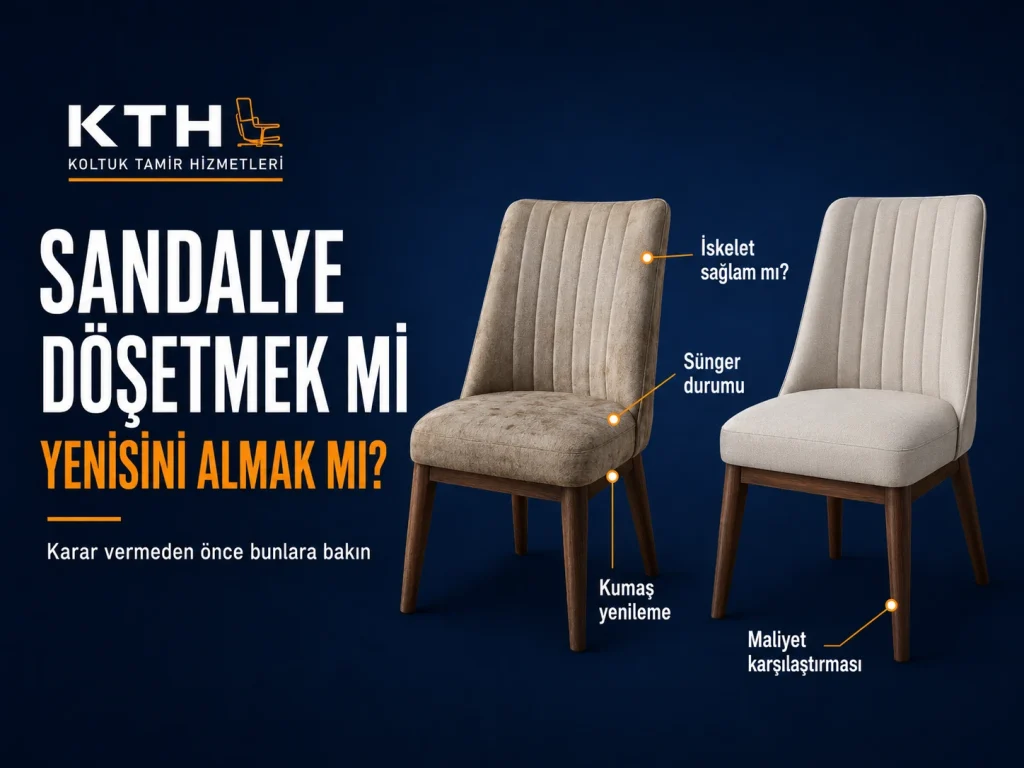 sandalye döşetmek mi yenisini almak mı