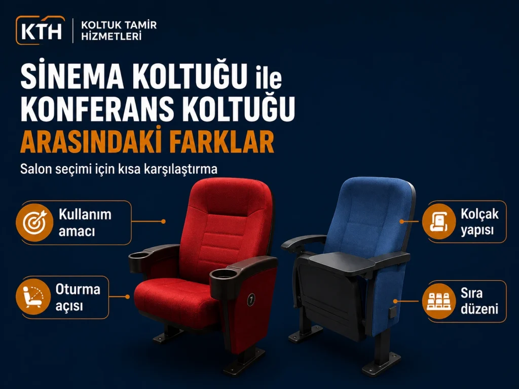 Sinema Koltuğu ile Konferans Koltuğu Arasındaki 7 Temel Fark
